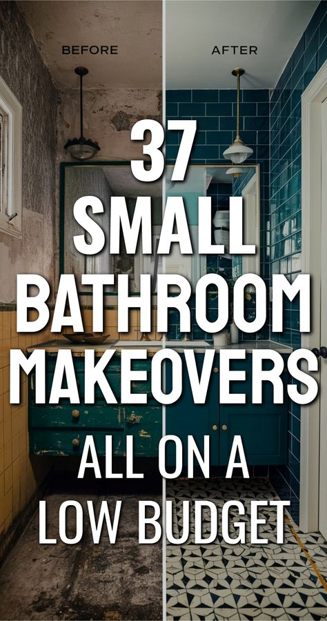 Bathroom Renovations and Cheap Bathroom Makeovers - Small bathroom remodel on a budget color schemes decorating ideas DIY bathroom upgrades on a budget small full bathroom ideas modern farmhouse decor simple bathroom interior design - DIY home improvement projects Small Bathroom Decor Ideas On A Budget Color Schemes, Color Schemes For Small Bathrooms, Cheap Bathroom Ideas, Small Bathroom Color Ideas, Cheap Bathroom Makeover, Bathroom Remodel Small Diy, Small Full Bathroom, Small Bathroom Colors, Small Bathroom Diy