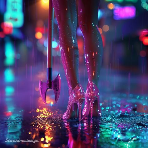 She’s got legs.. And an axe.. And she knows how to use em. 🦵🏽🪓❌✨ . . . . . . #glitterheels #heelstokill #horrorartwork #horrorfantasy #glitteraesthetics #axejunkies #aiimagined #aicreations #aicreator #midjourneyv6 #aiworld Nightclub Aesthetic, Iphone Wallpaper Stills, Divine Feminine Spirituality, Horror Artwork, Concept Ideas, Spirited Art, Glitter Heels, Bullet Journal Art, She Knows