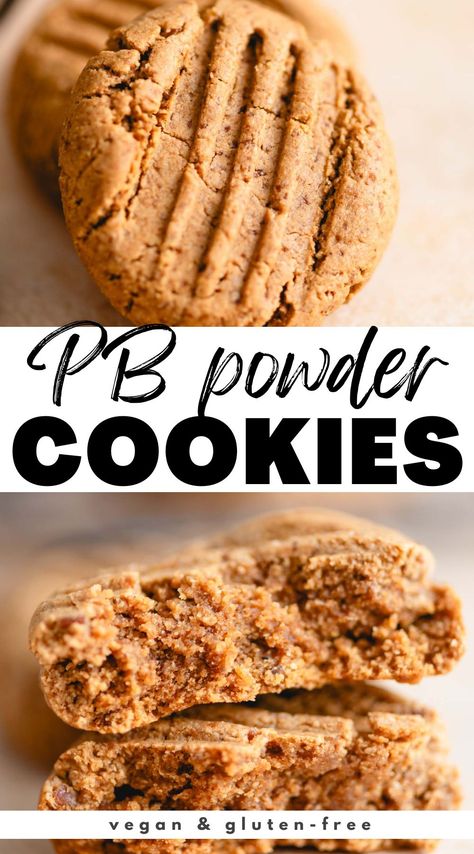 Peanut Powder Cookies, Pb2 Cookie Dough, Pb2 Peanut Butter Cookies, Pb Powder Cookies, P2b Recipes, Recipes With Pb2 Powder, Peanut Butter Powder Cookies, Pb Powder Recipes, Powdered Peanut Butter Cookies