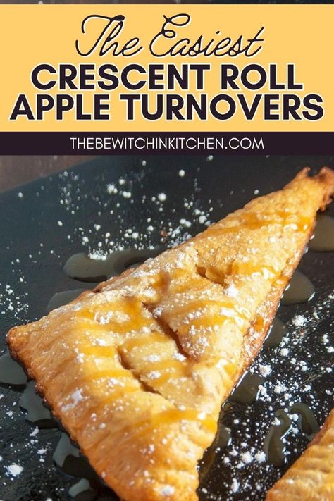 Crescent Roll Apple Turnovers, Crescent Roll Apple Pie, Easy Apple Turnovers, Crescent Roll Apple, Apple Crescent Rolls, Crescent Dough Recipes, Easy Crescent Roll Recipes, Crescent Roll Recipes Dessert, Crescent Roll Apple Dumplings