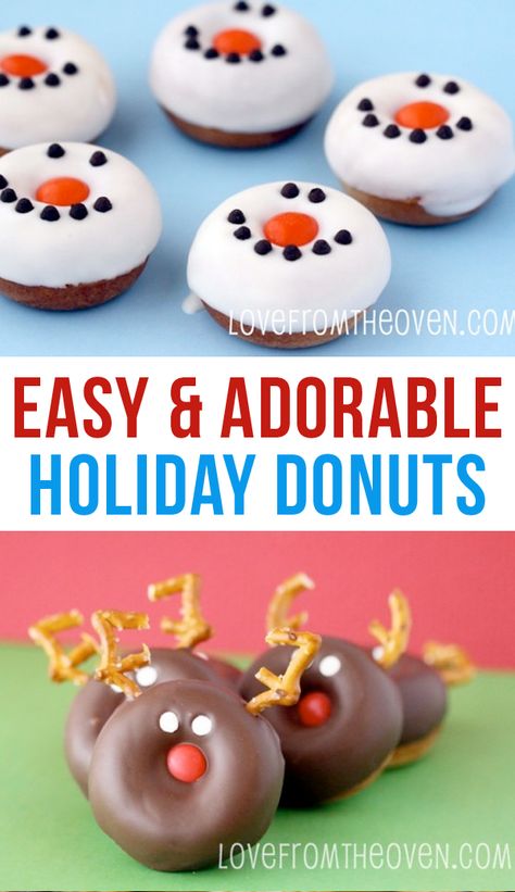 Holiday donut fun with babycakes donut maker - 25+ snowman crafts and fun food ideas - NoBiggie.net Mini Donut Maker Recipes, Babycakes Donut Maker, Donut Delight, Xmas Deserts, Donut Maker Recipes, Snowman Donuts, Mini Donut Recipes, Holiday Donuts, Donut Ideas