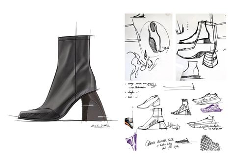 Shoes Design Sketches, Footwear Design Portfolio, Footwear Sketches, Shoe Sketch, Product Sketching, Shoe Illustration, Post Malone Wallpaper, Sneakers Sketch, Aesthetic Era