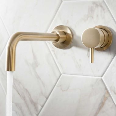 Crosswater Mpro, Gold Taps, Wall Mounted Taps, Wall Taps, Brass Tap, Shower Fittings, Wall Mounted Basins, Brass Bathroom, Rustic Bathrooms