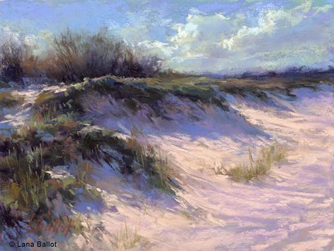 In the Dunes. Pastel on paper. 6"x8". Available in Small Works and Studies section. Sea Oats, Seascapes Art, Beach Art Painting, Pastel Landscape, Sea Painting, Ocean Painting, Beach Landscape, Beach Painting, Jolie Photo