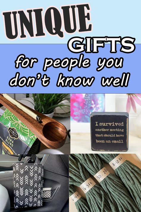 unique gifts for people you don't know well Best Yankee Swap Gifts, Coworker Gifts Appreciation, Christmas Gift Exchange Ideas, Ideas For Presents, Work Gift Exchange, Coworker Gift Ideas, Gift Exchange Ideas, Family Gift Exchange, Yankee Swap Gift