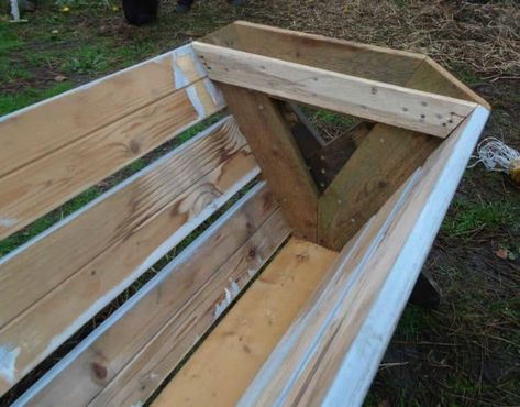 Hay Feeder For Horses, Hay Box, Pallet Garden Benches, Horse Feeder, Pallet Dog House, Chicken Coop Pallets, Horse Paddock, Horse Farm Ideas, Horse Hay