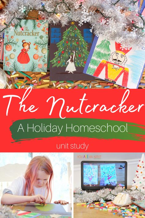 Montessori, Nutcracker Unit Study, Nutcracker Activities For Kids, The Nutcracker Art, Nutcracker Activities, Christmas Unit Study, Mouse King Nutcracker, December Themes, Winter Homeschool