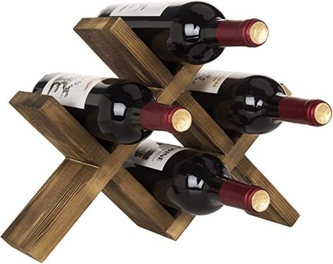 Wine Rack Countertop, Wooden Wine Bottle Holder, Burnt Wood Finish, Tabletop Wine Rack, Countertop Wine Rack, Wood Wine Rack, Table Top Wine Rack, Wood Countertop, Wine Rack Storage