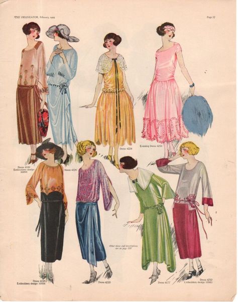 kittyinva: Kittyinva: February, 1923 fashion from “The... 1921 Fashion, 1923 Fashion, 1969 Fashion, Geek Women, Fashion 1910, 1920 Fashion, Mad Hatter Hats, Flapper Girl, Costume Institute