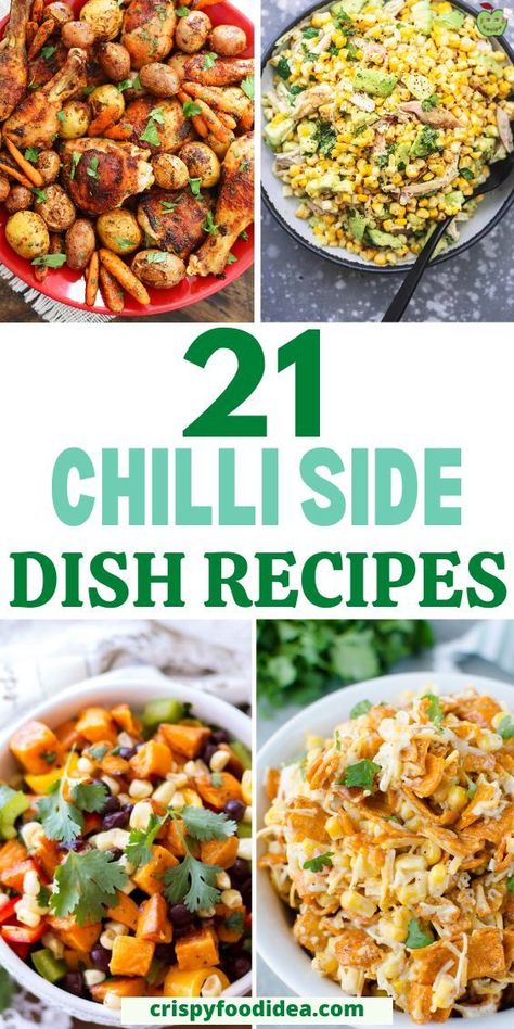 Here you get some chilli side dish ideas that are best for meal plan. Things To Go With Chili, Sides For Chilli Dinner, Salads That Go With Chili, What Goes Well With Chili, Salad To Serve With Chili, Foods That Go With Chili, Side Dish For Chili Party, What To Serve With Chili Meals, Things To Serve With Chili