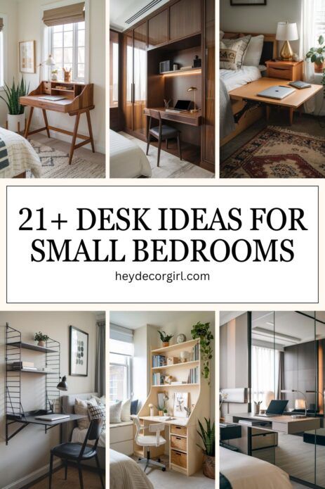 Work Space Bedroom Ideas, Desk Instead Of Nightstand, Office Nook Ideas Small Workspace Corner Desk, Desk Beside Bed Ideas, Desk As Nightstand Bedroom, Desk Placement In Bedroom, Small Room Setup Ideas, Desk In Bedroom Ideas Layout, Desk Next To Bed Ideas