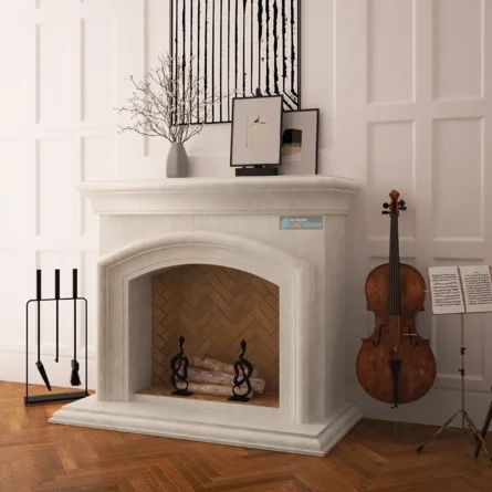 Los Angeles Cast Stone Vira Fireplace Surround | Wayfair Cast Stone Fireplace Surround, Glass Fiber Reinforced Concrete, Cast Stone Fireplace, Fireplace Mantel Surrounds, Stone Fireplace Surround, Mantel Surround, Sanded Grout, Fireplace Surround, Wayfair Furniture