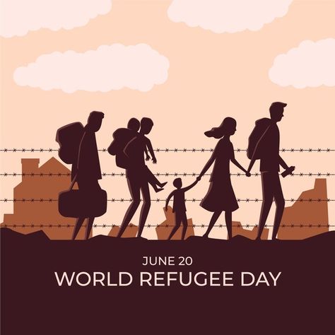 International Migrants Day, Female Street Artist, Refugees Art, Refugee Day, Drawing Themes, Horse Skull, Play Poster, World Refugee Day, Migrant Worker