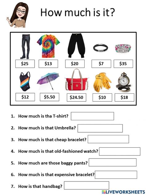 Math Clothes, Clothes Worksheet, Money Word Problems, English Conversation Learning, Regular And Irregular Verbs, Money Math, Money Worksheets, English Activities For Kids, French Activities