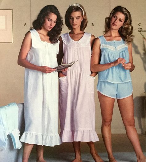 Frilly Nightgowns to Garfield Pajamas: 1980s Women's Sleepwear Catalog Pages - Flashbak 80s Pajamas Vintage, 80s Pjamamas, 1980s Pajamas, 50s Pajamas, Garfield Pajamas, 70s Sleepwear, 80s Sleepwear, 80s Pajamas, 70s Pajamas