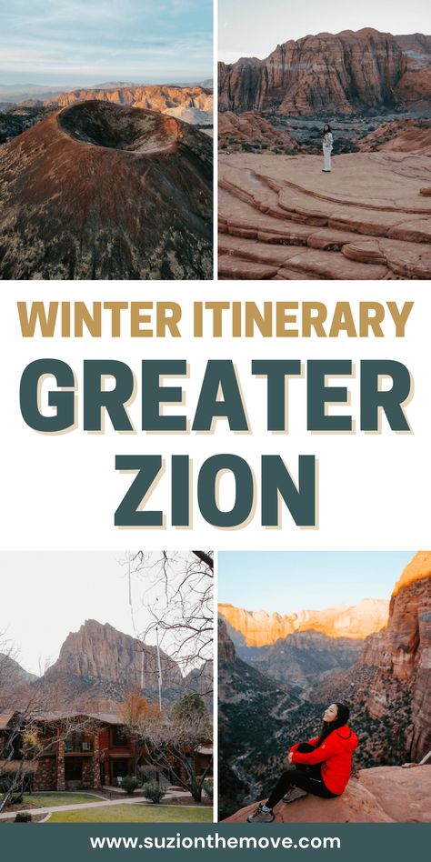 Heading to Greater Zion this winter? Discover top activities, from hiking to scenic drives, with this ultimate winter travel guide! — greater zion winter travel guide | greater zion winter things to do | greater zion winter aesthetic | greater zion winter photography | greater zion winter itinerary | places to visit in greater zion in winter | what to do in greater zion in winter | zion winter hikes | zion national park winter hikes Zion National Park In Winter, Zion In Winter, Zion National Park Winter, Zion Narrows Hike, Beginner Hiker, Snow Canyon State Park, Zion Canyon, Winter Things, Glamping Resorts