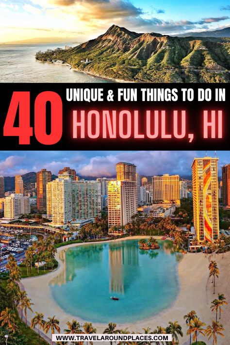 40 Unique & Fun Things to do in Honolulu Hawaii You Shouldn’t Miss | top things to do in Honolulu | unique things to do in Honolulu | best things to do in Honolulu | outdoor things to do in Honolulu | amazing things to do in Honolulu | places to visit in Honolulu | things to see in Honolulu | #bucketlist #thingstodo #travelbucketlist #roadtrip #beachvacation #beachvibes #ustraveldestinations #honolulu #hawaii Honulolo Hawaii Things To Do, Honolulu Bucket List, Honolulu Things To Do, Hawaii Things To Do Honolulu, Best Things To Do In Honolulu Hawaii, What To Do In Honolulu Hawaii, Honaloulou Hawaii, Honolulu Hawaii Things To Do In, Things To Do In Honolulu Hawaii