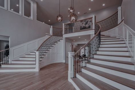 Luxury Staircase, Architecture Renovation, Double Staircase, House Staircase, Dream Life House, Home Stairs Design, House Stairs, Luxury Homes Dream Houses, Design Your Dream House