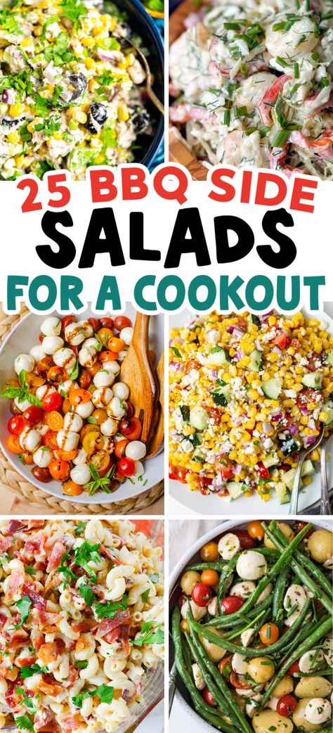 These are the best summer side dishes! BBQ Sides, healthy summer salads, summer salad recipes, cookout recipes, bbq side dishes, summer bbq side dishes, summer salads bbq sides, best bbq sides, backyard bbq side salads, summer party side dishes, summer side dishes for a crowd, bbq side dishes for dinner, cold make ahead summer salads, summer cookout side dishes for a crowd, easy bbq potluck side dishes, cold side dishes for bbq, easy bbq side dishes for a crowd cold, cold picnic side dishes. Essen, East Side Dishes For Bbq, Summer Salad Side Dishes, Sides For Pulled Pork Sliders, Cookout Salads Side Dishes, Best Summer Sides, Bbq Burgers Side Dishes, Sides To Take To A Cookout, Sides For Wraps