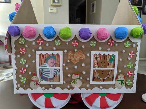 Kids Polar Express Box Car, Christmas Train Cardboard Box Diy, Polar Express Box Car Ideas, Polar Express Train Box Car Ideas, Cardboard Box Diy, Cardboard Box Car, Room Parent, Cardboard Car, Polar Express Train