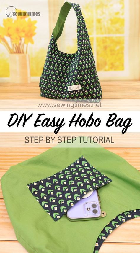 Hobo Sling Bag Pattern Free, Shoulder Bag Sewing Pattern Free, Diy Boho Bags How To Make, Hobo Crossbody Bag Pattern, Hobo Bags Pattern, Simple Bag Patterns To Sew, Diy Sewing Bags Pattern, Easy Bag Sewing Pattern Free, Free Hobo Bag Patterns To Sew