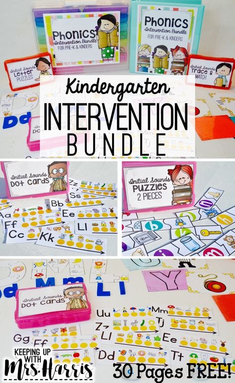 Kindergarten Intervention, Tot Schooling, Letter Recognition Kindergarten, Phonic Games, Phonics Interventions, Superhero Teacher, Letter Practice, Kindergarten Phonics, Kindergarten Letters