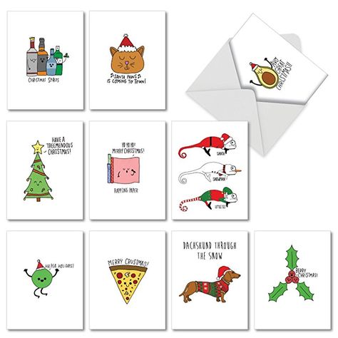 Punny Christmas cards are fun and for everybody that loves pun-intended humor #christmas #christmasgifts #christmascard #puns #punny #funny #cards #amazon #affiliate Christmas Card Puns, Rapping Paper, Holiday Puns, Pun Cards, Cheers Card, Punny Cards, Christmas Note Cards, Christmas Puns, Christmas Drawings