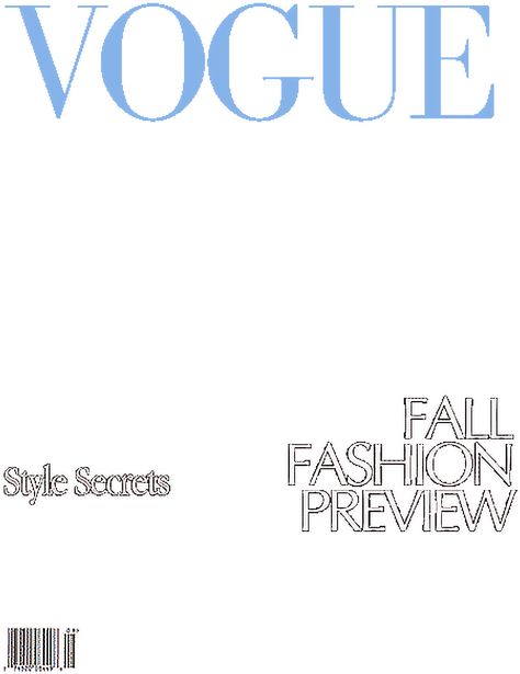 Magazine Cover Overlay, Vogue Covers Template, Vogue Magazine Covers Template, Vogue Template, Fashion Magazine Template, Cover Vogue, Vogue Magazine Cover, Blank Magazine, Magazine Cover Template