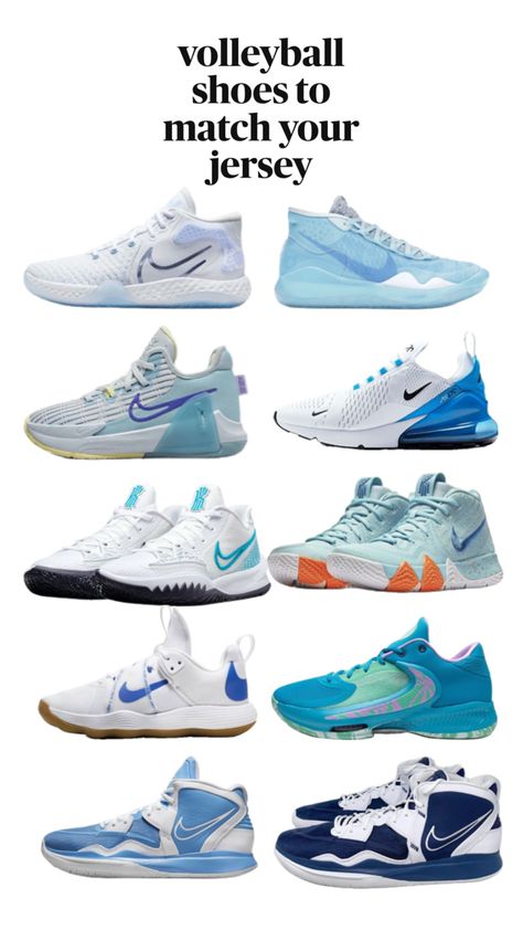 Zapatillas Nike Basketball, Volleyball Conditioning, Bb Shoes, Cute Volleyball Hairstyles, Nike Volleyball Shoes, Best Volleyball Shoes, Blue Basketball Shoes, Volleyball Inspiration, Preppy Shoes