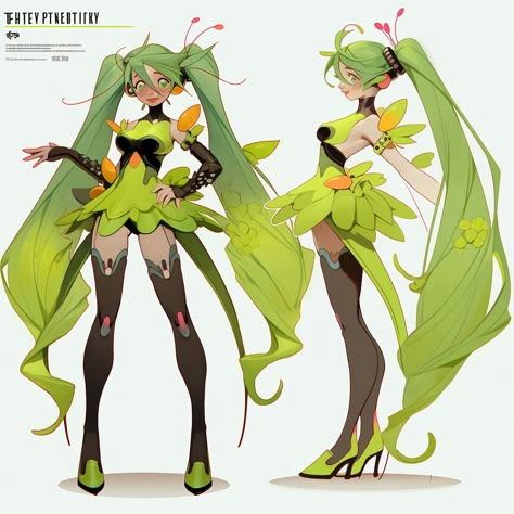 Fairycore Character Design, Lily Pad Character Design, Queen Bee Character Design, Plantcore Outfits, Sharp Character Design, Spring Character Design, Samurai Outfit Character Design, Botanist Character Design, Plant People Character Design