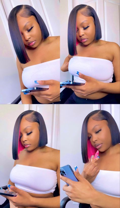 Closure Qw Bob, Peak A Boo Quick Weave Bob, Bob Hairstyles With Color Black Women, Quick Weave Bobs For Black Women Leave Out, 12 Inch Bob Wig For Black Women, Bob Quick Weave Hairstyles With Color, Quick Weave Bob With Highlights, Long Bob Quick Weave Black Women, Bob With Color Underneath