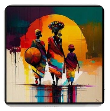 African Abstract Art, African Portraits Art, Africa Art Design, African Artwork, Afrique Art, African Paintings, African Wall Art, Afrikaanse Kunst, African Art Paintings