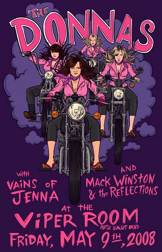 The Donnas Concert Postersd | the donnas @ the viper room | Flickr - Photo Sharing! Punk Bands Posters, The Viper Room, Rock And Roll Girl, Rock Poster Art, Concert Poster Design, Vintage Music Posters, Greys Anatomy Memes, Beastie Boys, Concert Poster