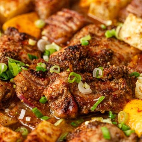 Lemon Zaatar Chicken - Silk Road Recipes Zaatar Seasoning, Zaatar Chicken, Zaatar Recipe, Chicken With Potatoes, Gourmet Chicken, Middle East Recipes, Easy Chicken Dinner Recipes, African Recipes, Eastern Cuisine