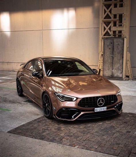 Rose Gold Mercedes Benz, Rose Gold Mercedes, Gold Mercedes, Mercedes Benz Cla 250, Mercedes Wallpaper, C 63 Amg, Mercedes Cla, Mercedes A Class, Top Luxury Cars