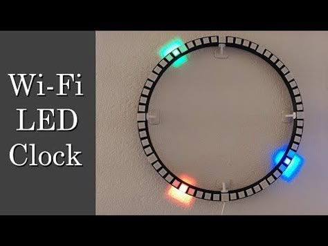 GitHub - leonvandenbeukel/Round-LED-Clock: Wi-Fi connected round LED Clock Esp8266 Projects, Arduino Led, Arduino Projects Diy, Iot Projects, Led Projects, Electronic Circuit Projects, Led Clock, Printer Laser, Electronic Projects