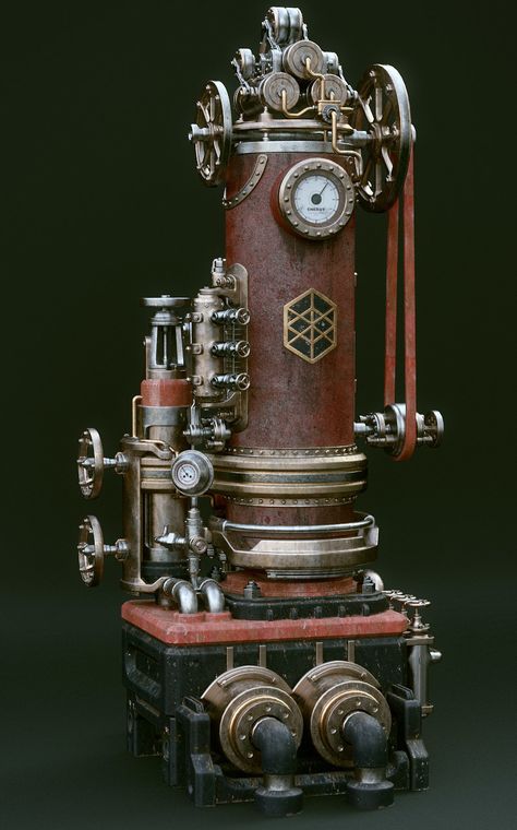 ArtStation - Steampunk machines V01, Toni Bratincevic Décor Steampunk, Steampunk Machine, Steampunk Machines, Steampunk Interior, Steampunk Glasses, Urban Industrial Decor, Steampunk Furniture, Steampunk Gadgets, Steampunk Artwork