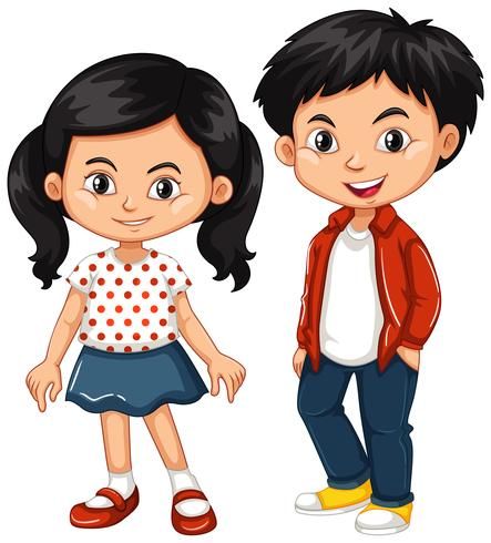 Asian boy and girl standing Boy Standing Drawing, Art Breeder Asian, Standing Illustration, Standing Drawing, Boy And Girl Drawing, Art Breeder, Clipart Boy, Clip Art Library, Asian Boy