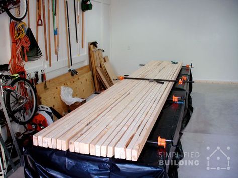 Heavy Duty Workbench Workbench Top Ideas, Garage Countertop Ideas, Work Bench Plans, Heavy Duty Workbench, Garage Redo, Simple Workbench Plans, Workbench Stool, Diy Butcher Block, Workbench Ideas