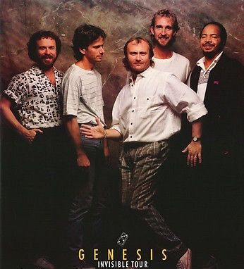 Genesis Invisible Touch Tour around 1987. Genesis Band, Steve Hackett, Groups Poster, Work Music, Peter Gabriel, Pop Rock Bands, Contemporary Music, Phil Collins, Progressive Rock