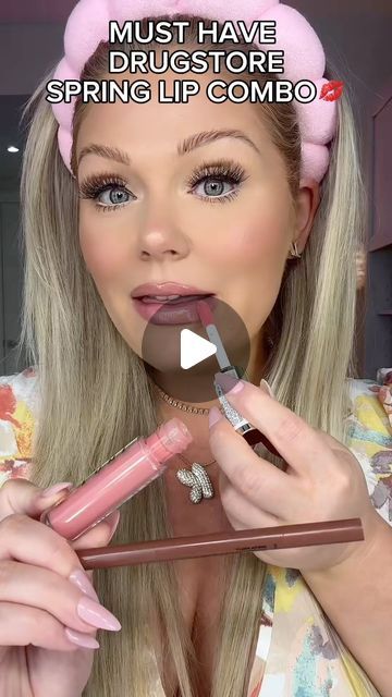 KELLY STRACK on Instagram: "Best affordable spring lip combo 💋💄  Products linked in bio 🫶  #makeup #beauty #makeuptutorial #makeupvideos #beautyvideos #makeupreels #beautyreels #makeuphacks #drugstoremakeup #affordablemakeup #lip #lips #lipcombo" Best Lip Color For Blondes, Elf Lip Combos, Lip Color Combo, Pale Skin Lip Combo, Bridal Lip Combo, Lip Combo For Fair Skin, Summer Lip Combo, Drugstore Lip Combos, Lip Combos Drugstore