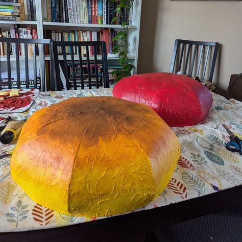 First coat of paint on the mushroom hats is done 🍄 #fantasyforest2024 #mushroom #costume Mushroom Hats, Mushroom Costume, Mushroom Hat, The Mushroom, July 7, Stuffed Mushrooms, Paint, Hats, On Instagram