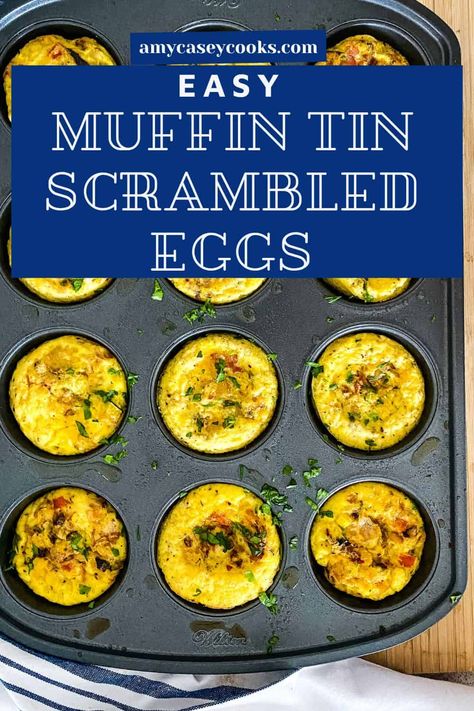 Scrambled Egg Cups Breakfast Muffins, Eggs In A Muffin Tin Scrambled, Muffin Pan Eggs Recipes, Cook Eggs In Muffin Tin, Scrambled Eggs Muffin Tin, Scrambled Egg Cups, How To Cook Eggs In Muffin Tin, Scrambled Egg Muffin Cups, Scrambled Egg Cups In Oven