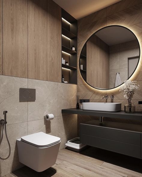 Sleek Bathroom Design, Sleek Bathroom, Furniture Studio, House Interior Design Styles, Sophisticated Bathroom, Dream Interior, Bathroom Inspiration Modern, Contemporary Bathroom Designs, Washroom Design