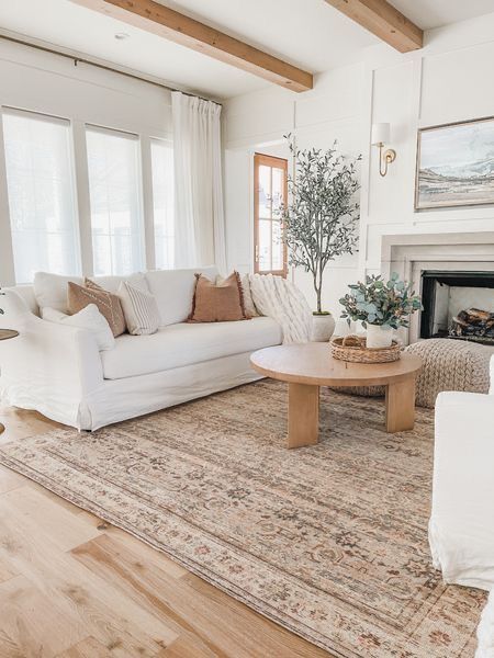 Dining Room Combo, Neutral Rug, Neutral Living Room, Loloi Rugs, Decor Home Living Room, Rug Natural, Living Room Inspo, New Living Room, Apartment Living Room