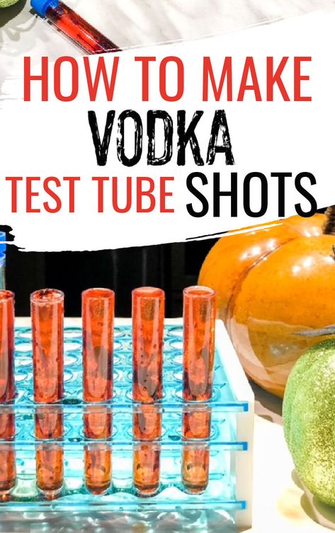 Test Tube Drinks Cocktails, Test Tube Alcohol Shots, Test Tube Shots Halloween, Halloween Vial Shots, Halloween Test Tube Shots Recipes, Tube Shots Recipes, Halloween Test Tube Shots, Test Tube Shots Recipes, Halloween Shots Alcohol