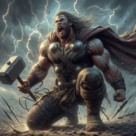 Bifrost Bridge, Different Powers, Thor Artwork, Thor Comic Art, Thor God Of Thunder, Thor God, Thor Art, Thunder God, Thor Comic