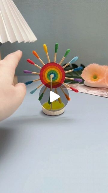 65K views · 1.6K likes | paper crafts creator on Instagram: "Title: "DIY Cotton Swab Ferris Wheel: Fun and Creative Craft for Kids" Hashtags: #parentchildhandicraft #kindergartenhandicraft #handmadediy #handmadetoys #childrenshandicraft" Diy Craft For Kindergarten, Crafts For Kids 5-6, Diy Windmill For Kids, Cotton Craft Ideas, Windmill Craft For Kids, Ferris Wheel Craft, Craft With Cotton, Hand Crafts Ideas Creative, Diy Ferris Wheel