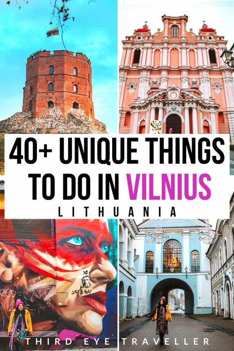 Pink Church, Lithuania Vilnius, Lithuania Travel, Ultimate Bucket List, Travel Essentials List, Baltic States, Vilnius Lithuania, Essentials List, Long Flights