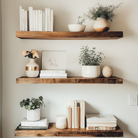 40 Simple Floating Shelf Decor, Diy Home Decor On A Budget Easy, Joanna Gaines Decor, Book Shelf Decor, Home On A Budget, Room Makeovers, Texas Homes, Joanna Gaines, Hacks Diy